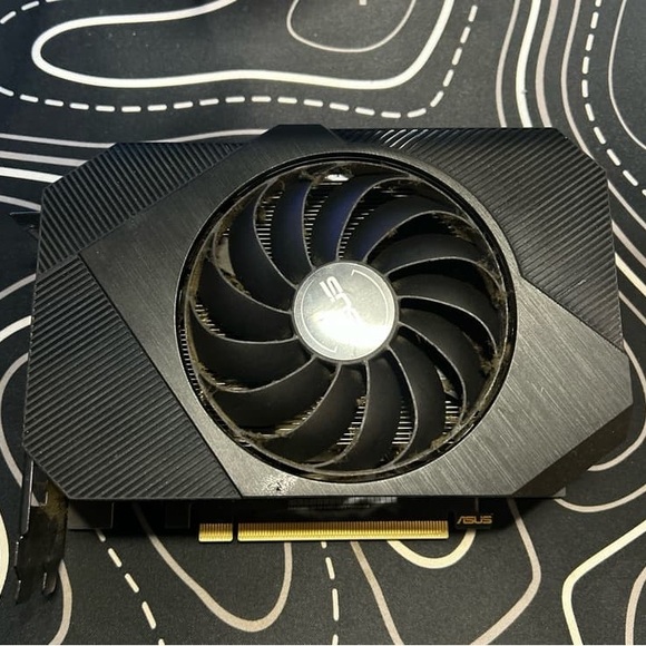 ASUS Black and Silver Graphics Card